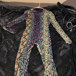 Leopard print jumpsuit